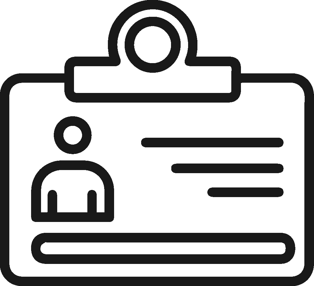 user badge