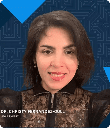 Dr. Christy Fernandez-Cull, Lidar expert and CEO of DaVinci Wearables, featured on the cover of a digital magazine.