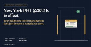 new york 2832 compliance needs a healthcare visitor management system