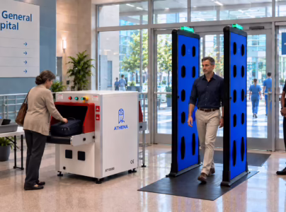 Athena's WDS and X-ray baggage scanner to reduce secondary screenings at hospital entrances