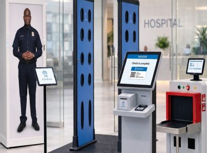 hospital visitor managament with concealed weapons detection system for AB 2975 work together for a safer hospital